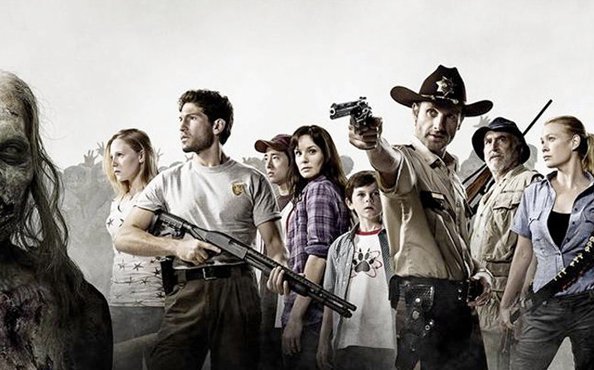Команда выживших сериала про зомби The Walking Dead
